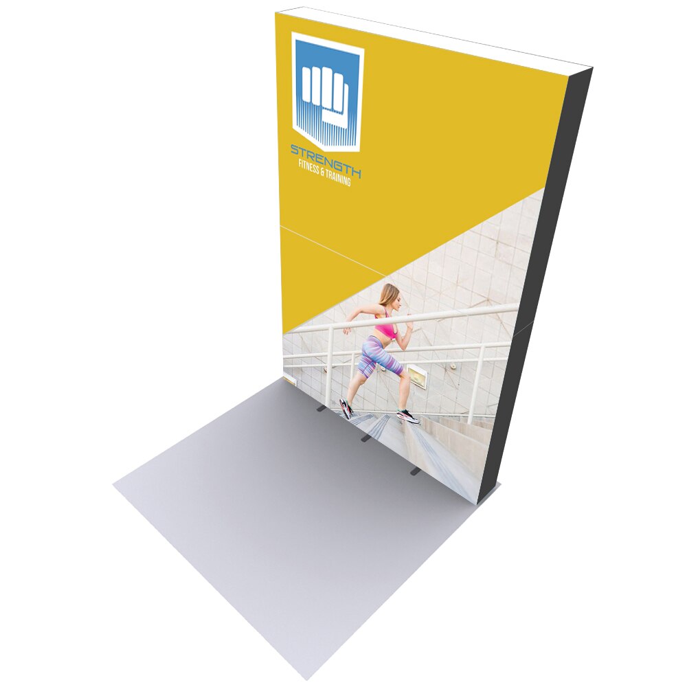 15 ft. Stacked Lumiere Light Wall® Configuration E Dual Edge Lights — Single Sided Graphic Package